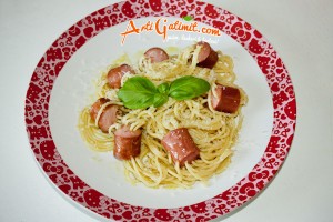 spaghetti-wurstel-receta-gatimi-recipe